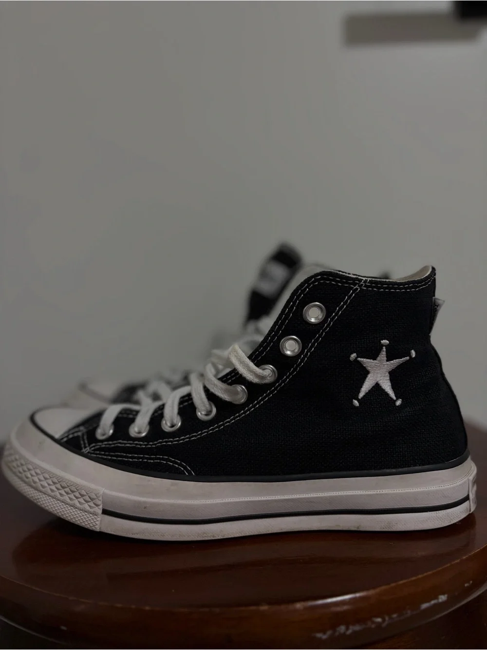 Converse x Stussy Chuck 70 High Black White Premium Hemp A01765C-001